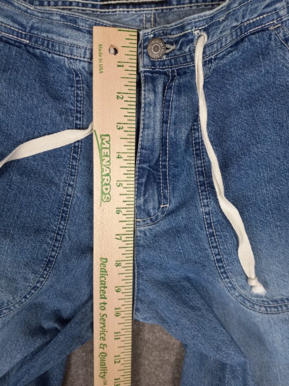 American Eagle AE Supply Jeans Womens Size 8 (31x31) Wide Leg VTG Y2K - Picture 11 of 16